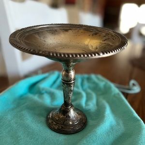 Antique Sterling Silver Compote Empire Candy Dish By Frank Whiting